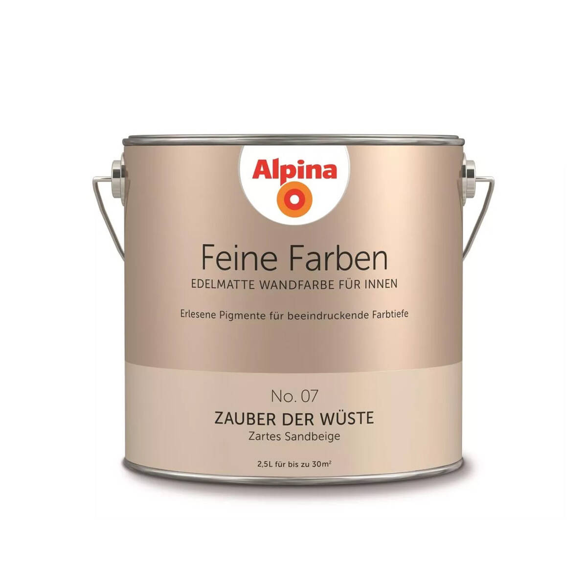 Alpina Feine Farben » Zauber der Wüste « 2,5 l, Sandbeige, No. 07