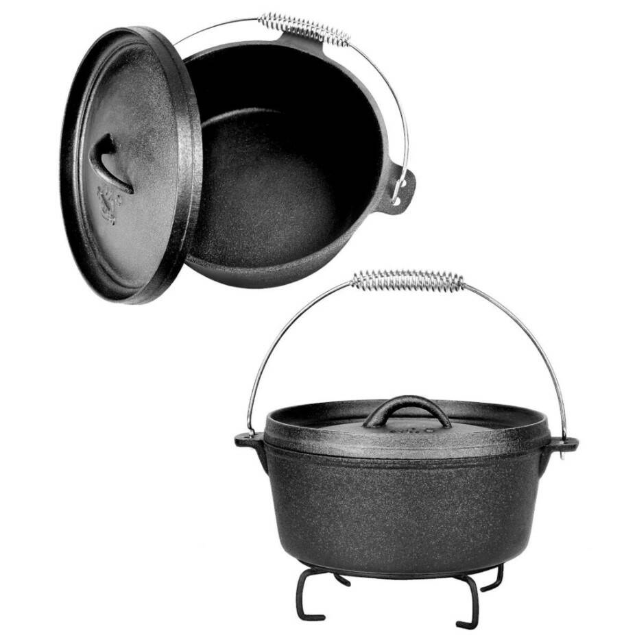 El Fuego » Dutch Oven Set 7-teilig « 100% Gusseisen