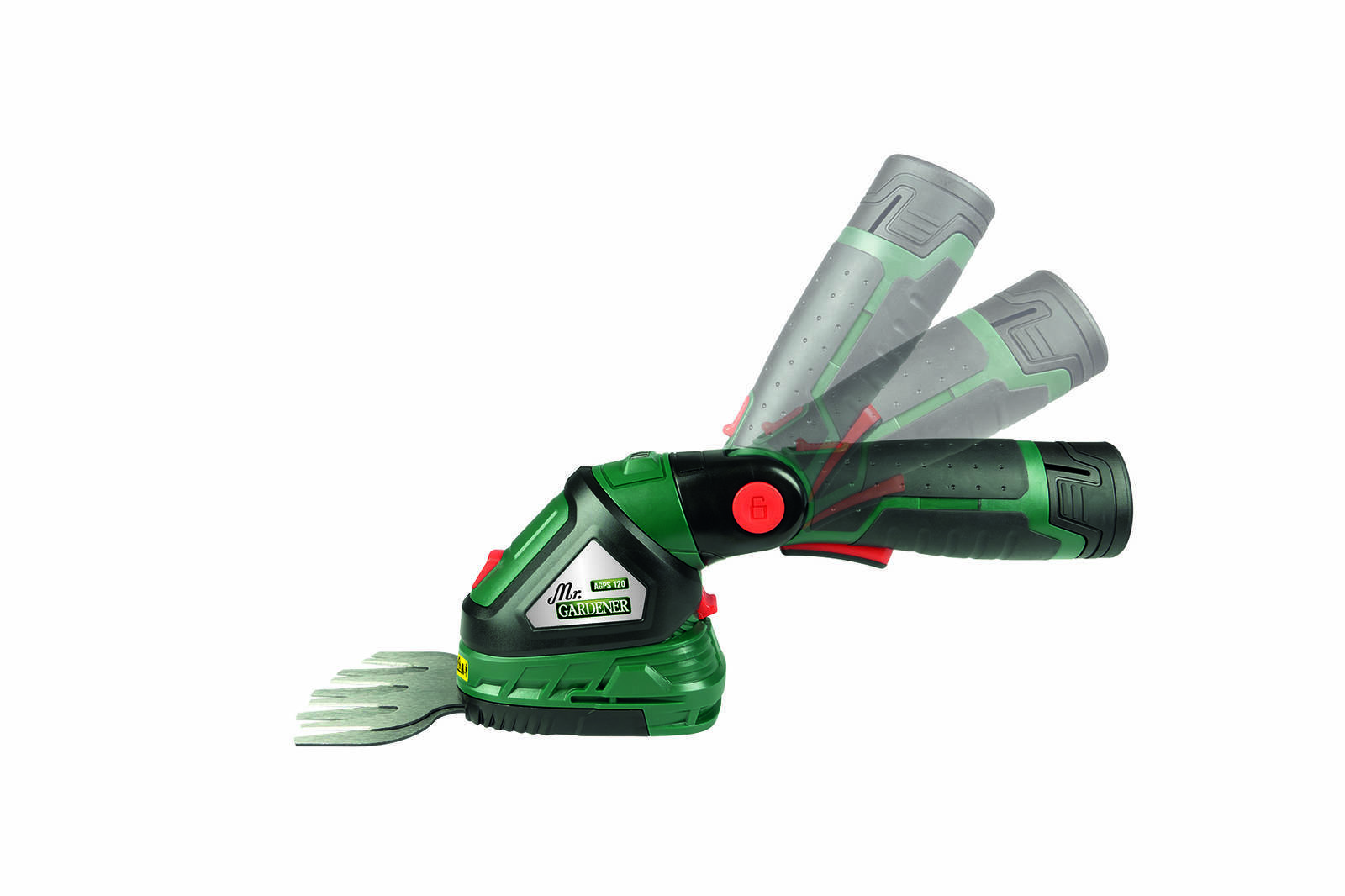 Mr. Gardener Akku-Grasschere » AGPS 120 « 3in1 Kombigerät
