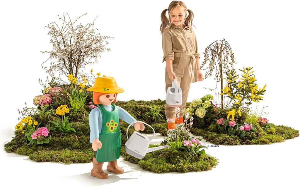 Lechuza Playmobil » Gärtnerin Sonnenblume « Mega Figure, 60 cm