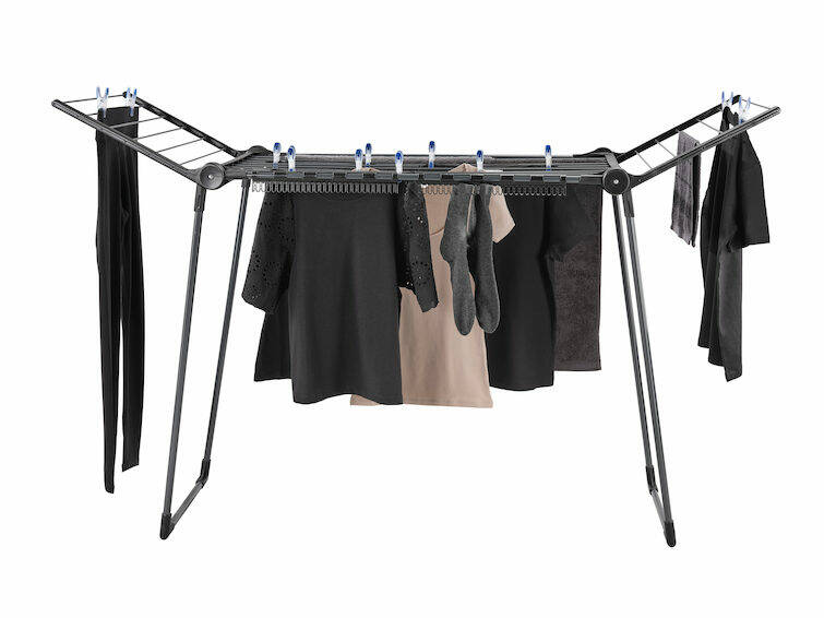 Leifheit Standtrockner » Pegasus 150 Solid Slim Black « Wäscheständer