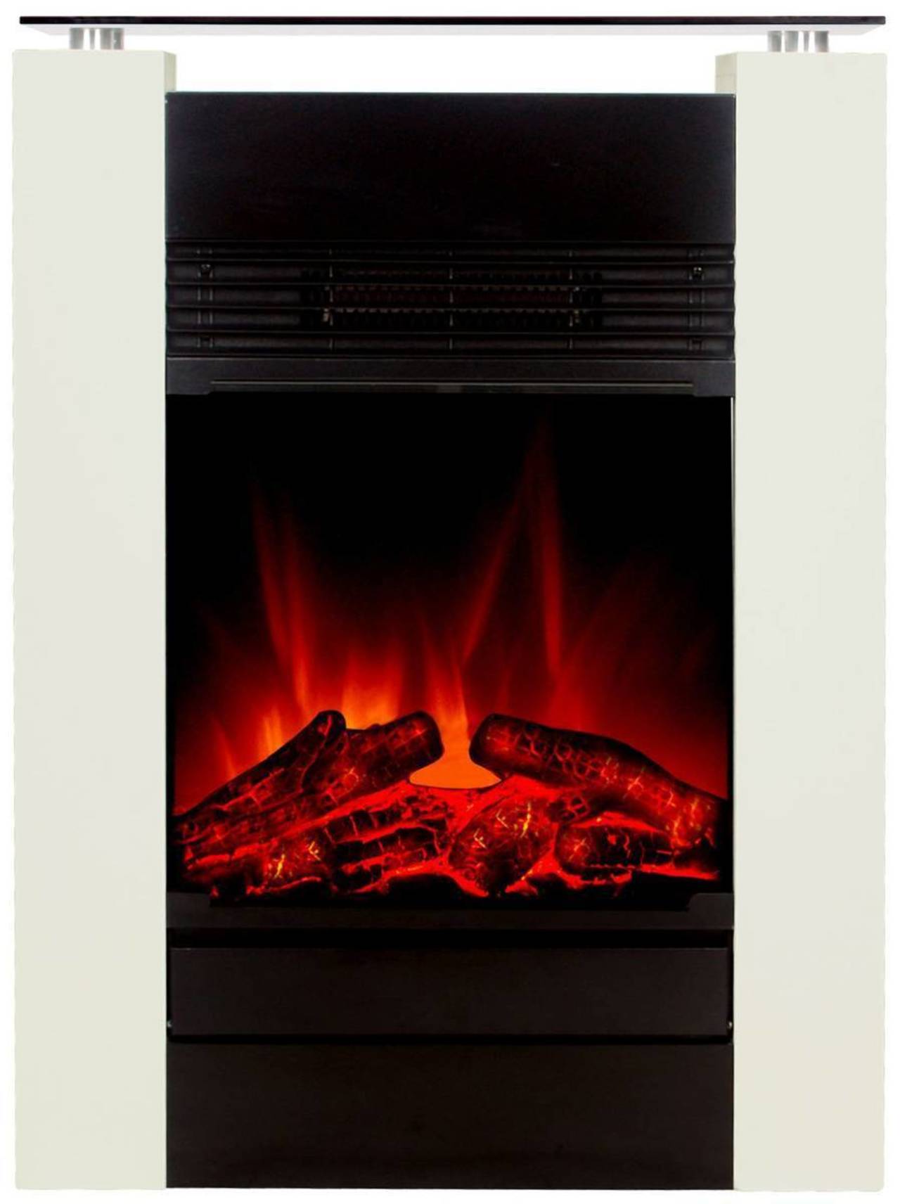 El Fuego Elektrokamin » Tessin « AY0626 - 2 Stufen, Weiß