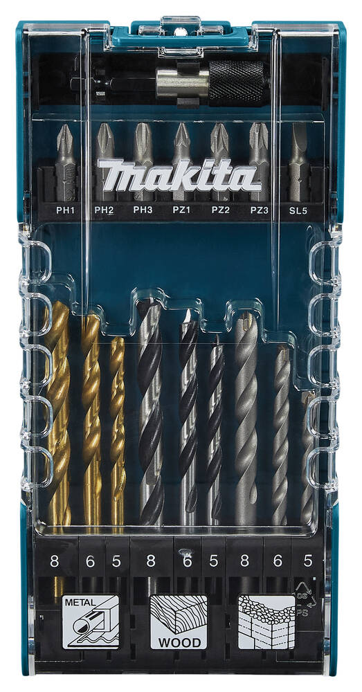 Makita Bohrer-Bit-Set » D-74887 « 17-tlg. Original-Zubehör