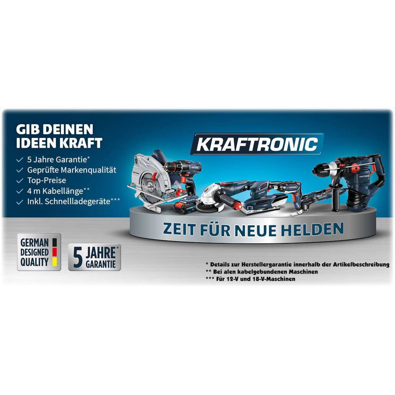 Kraftronic Akku-Bohrschrauber KT-AS 12 Li, 12V 1,5 Ah, Schnelllader, Koffer