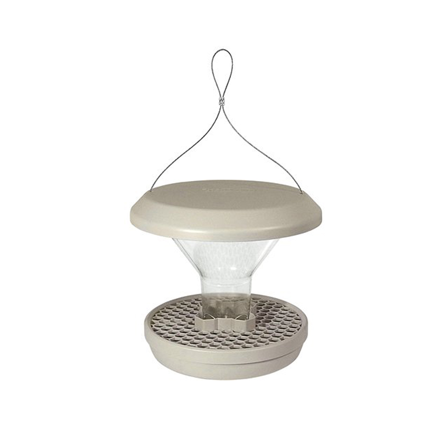 SWISSINNO Vogel-Futtersilo » SMART BIRDS « hellgrau, Nagerschutz