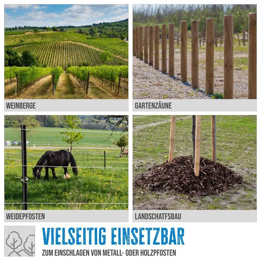 ♦ OUTLET ♦ Güde Pfahlramme » GPR 801 E «Inkl. Zubehör und Anti-Vibrationsgriff