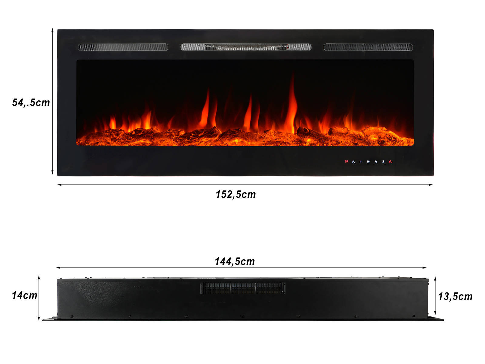 EL FUEGO® Elektrokamin » Cervinia « AY6292 - inkl. Fernbedienung