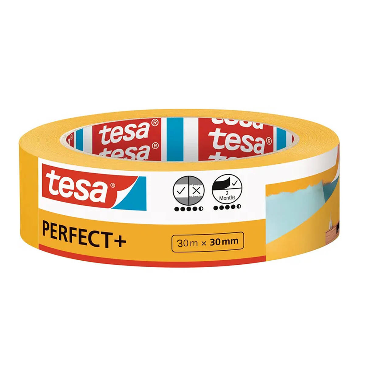 Tesa Profi Kreppband » Perfect+ 56537 « 30 mm x 50 m Tesa Zubehör Perfect+ 56537