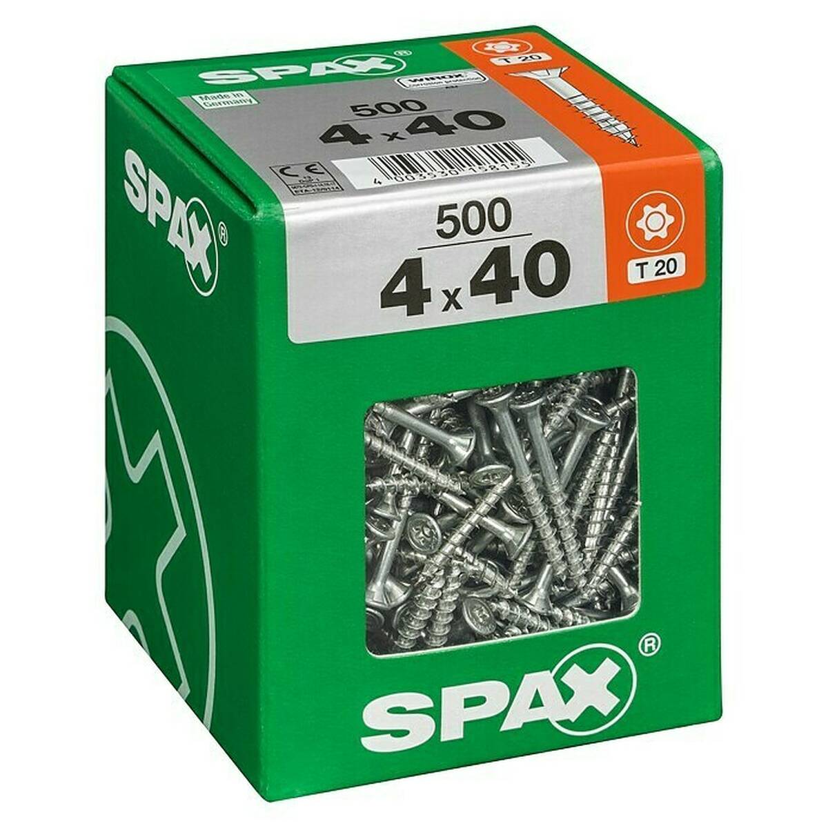 SPAX Universalschrauben 500 Stück  »4x40 mm« T20