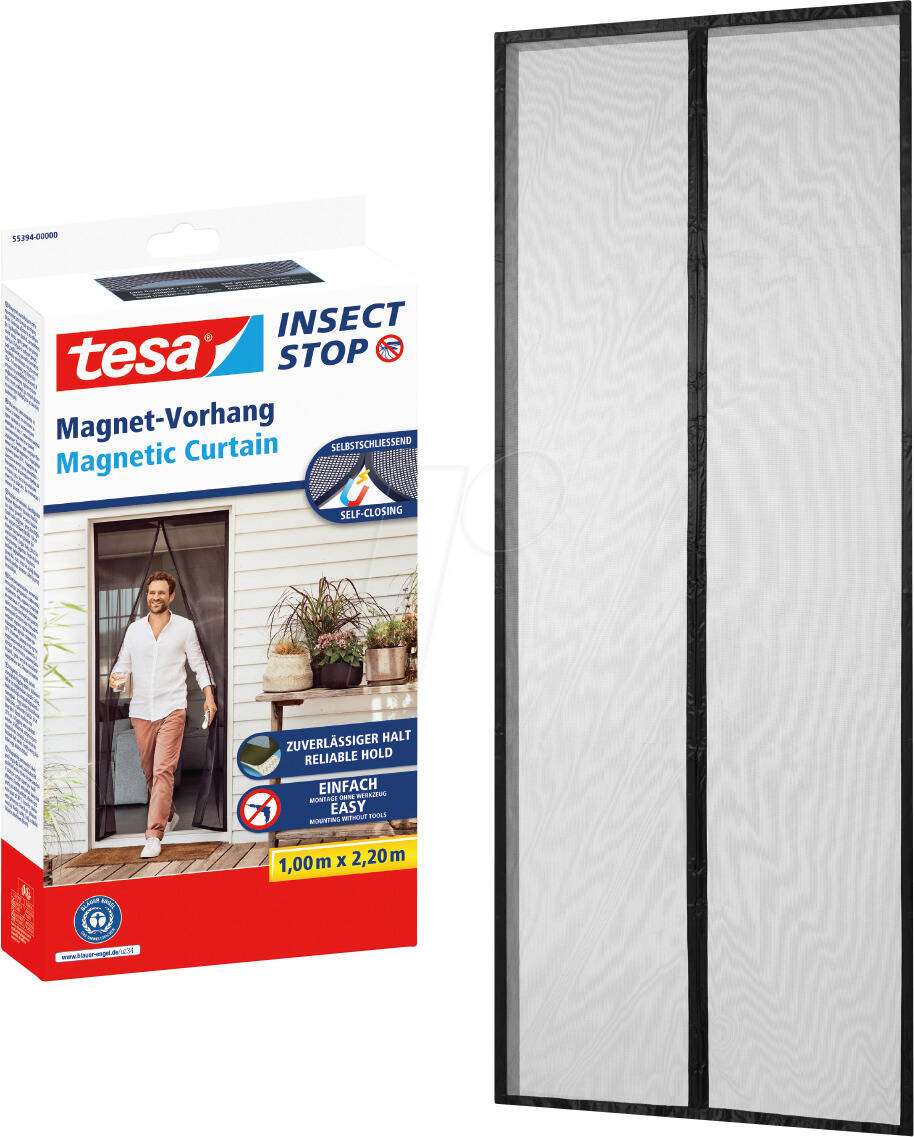 Tesa Magnet-Vorhang » Insect Stop « Insektenschutz 1,00 x 2,20 m