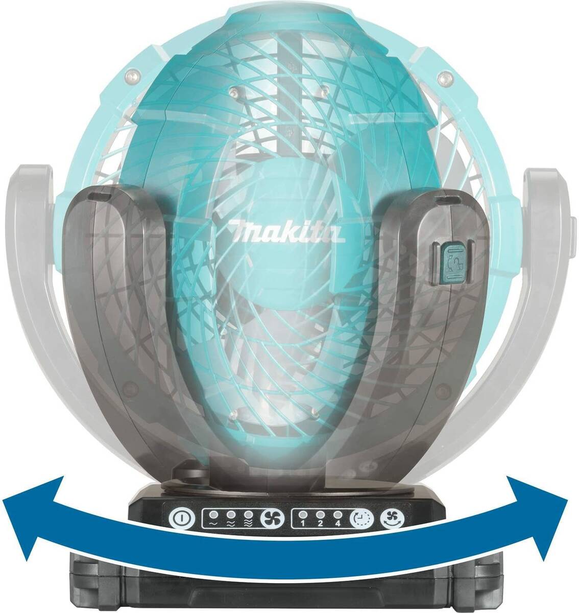 Makita Akku-Lüfter » DCF102Z « inkl. Timer- und Schwenkfunktion