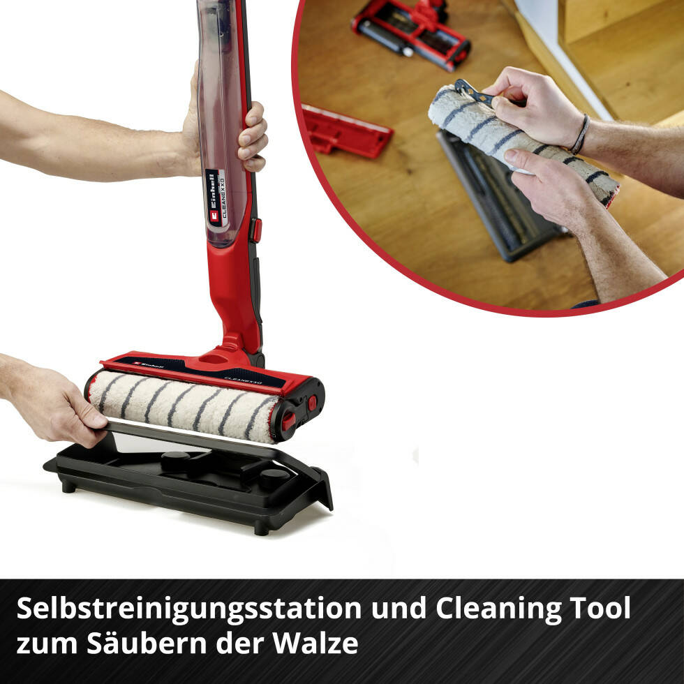 Einhell Akku-Hartbodenreiniger » CLEANEXXO « mit Boost-Mode, 18 V Solo