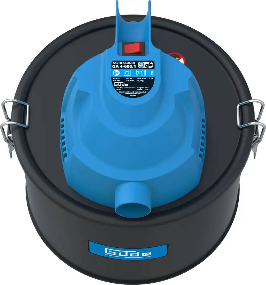 Güde Aschesauger » GA 4-600.1 « 600W, HEPA-Filter, 4 Liter mit Griff