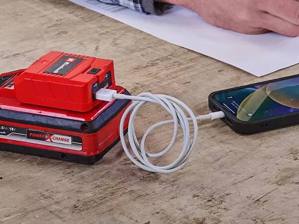 Einhell USB-Akku-Adapter » TC-CP 18 Li USB A/C-Solo « für Smartphones