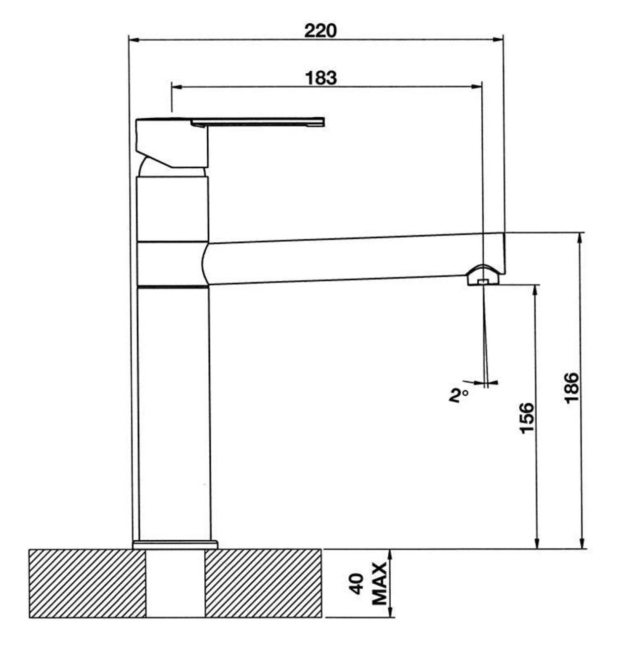 Eurodomo Armatur AQUA-STYLE Chrom/Beige