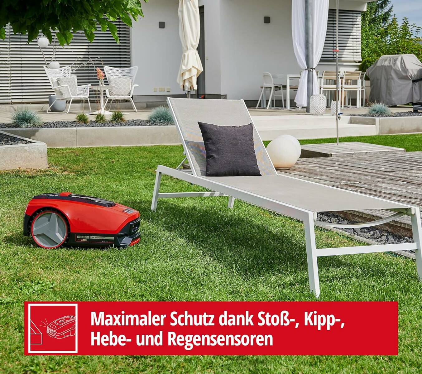 Einhell Mähroboter » Freelexo 300 Solo « Multizonen, Pin-Code, Zubehör