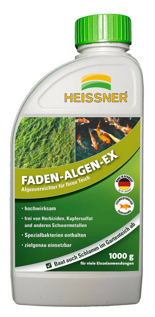 Heissner Teichpflege » FADEN-ALGEN-EX « Flüssigkonzentrat 1000 g