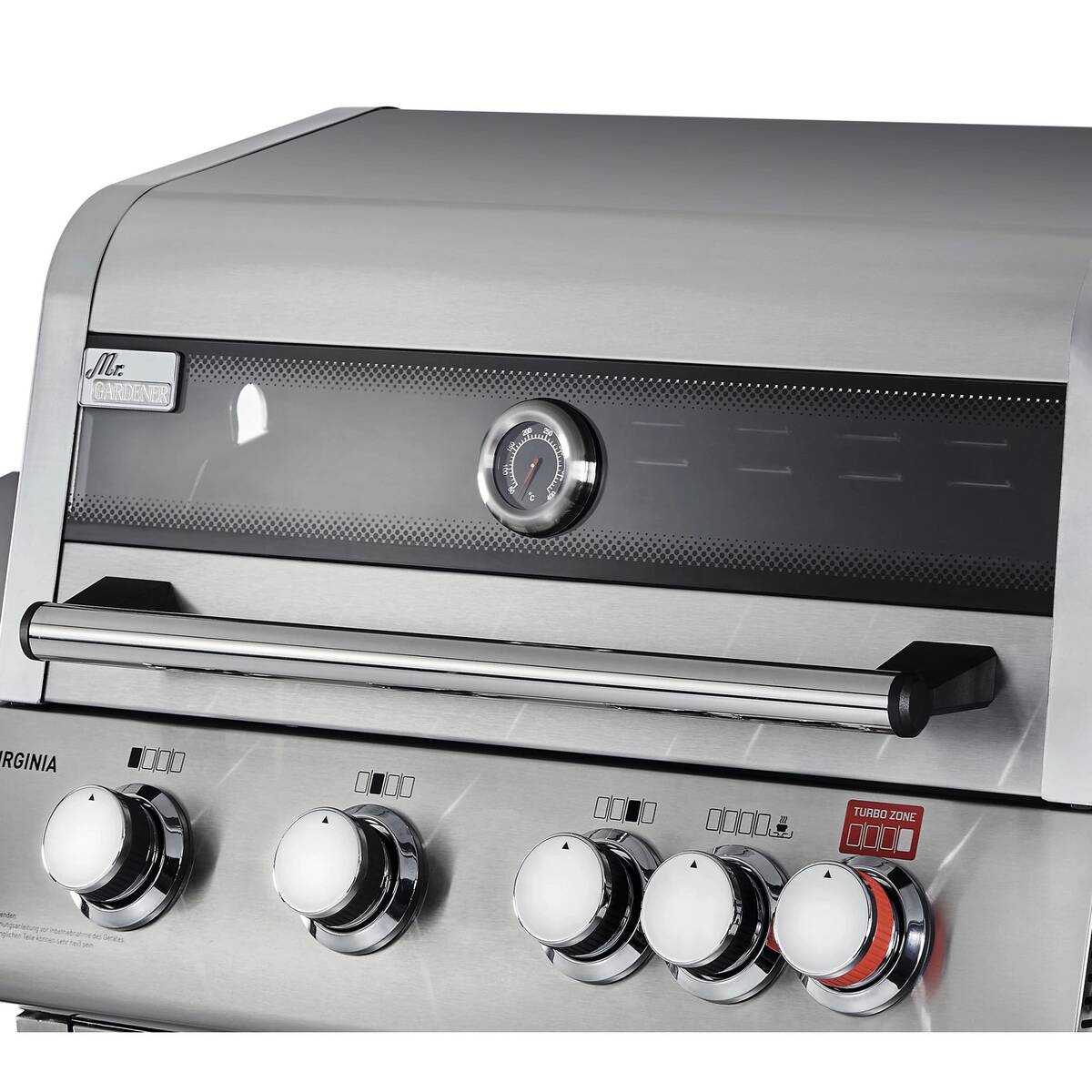 Mr. Gardener Gasgrill » Virginia 4 « TURBO-ZONE™, HEAT RANGE™-System