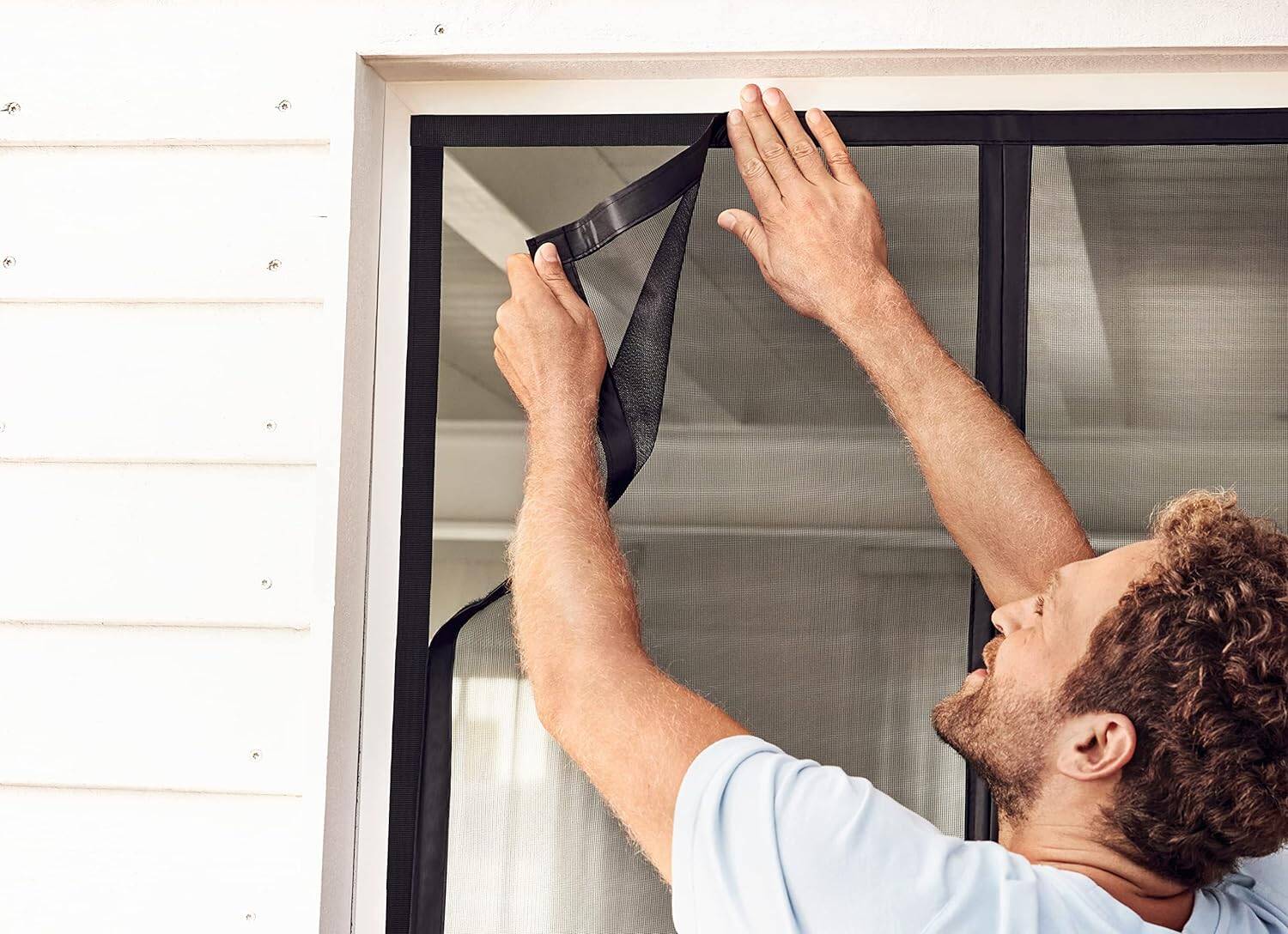 Tesa Magnetvorhang » InsectStop « bohrfreie Montage, 0,9 m x 2,10 m