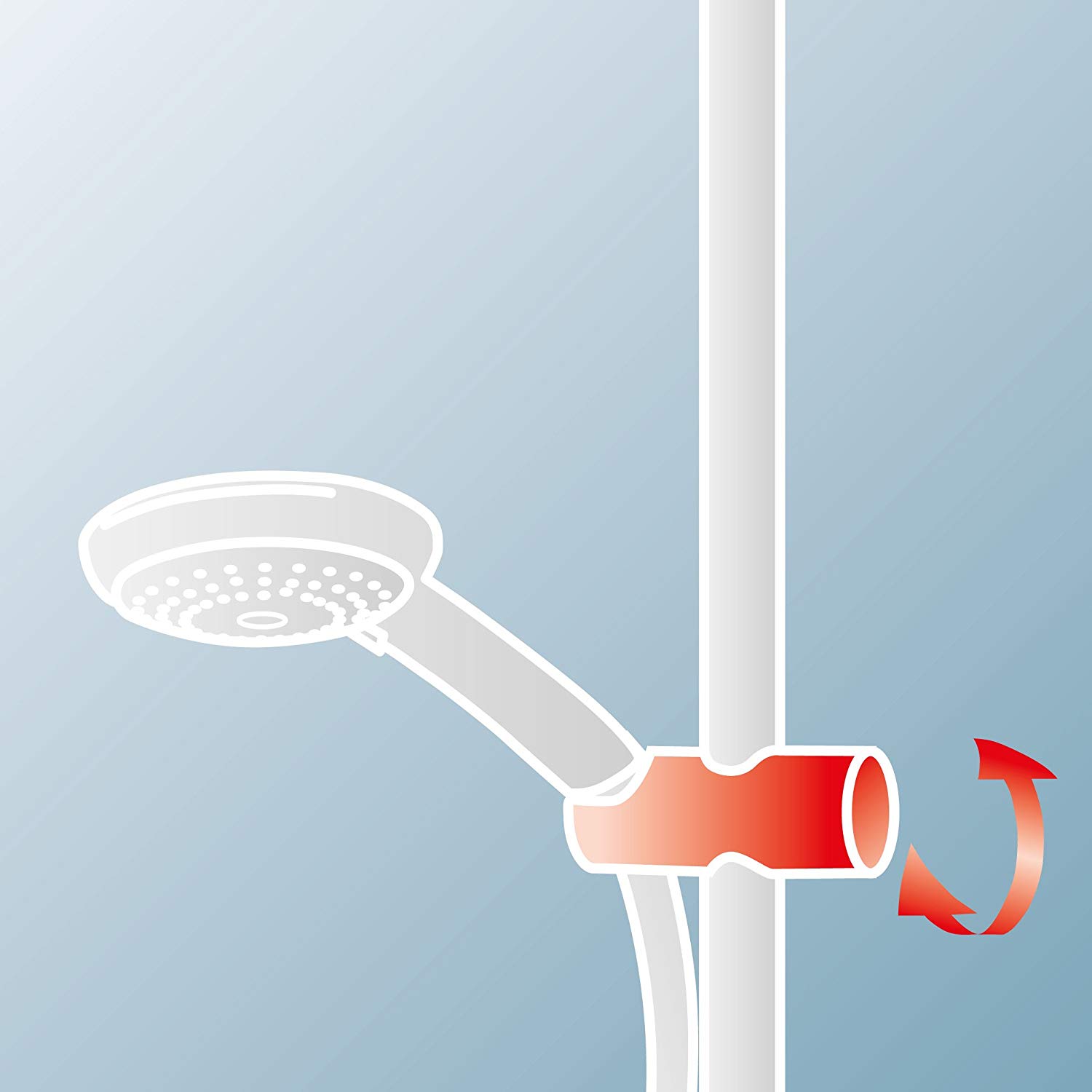 Schulte Duschmaster Rain » D964102 « Thermostat, Kopfbrause eckig