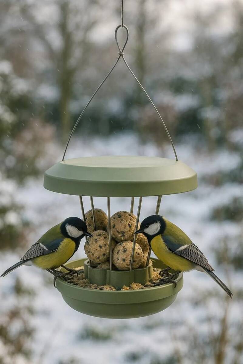 Swissinno Smartbirds Vogel-Futtersilo » Zurich « Lorbeergrün