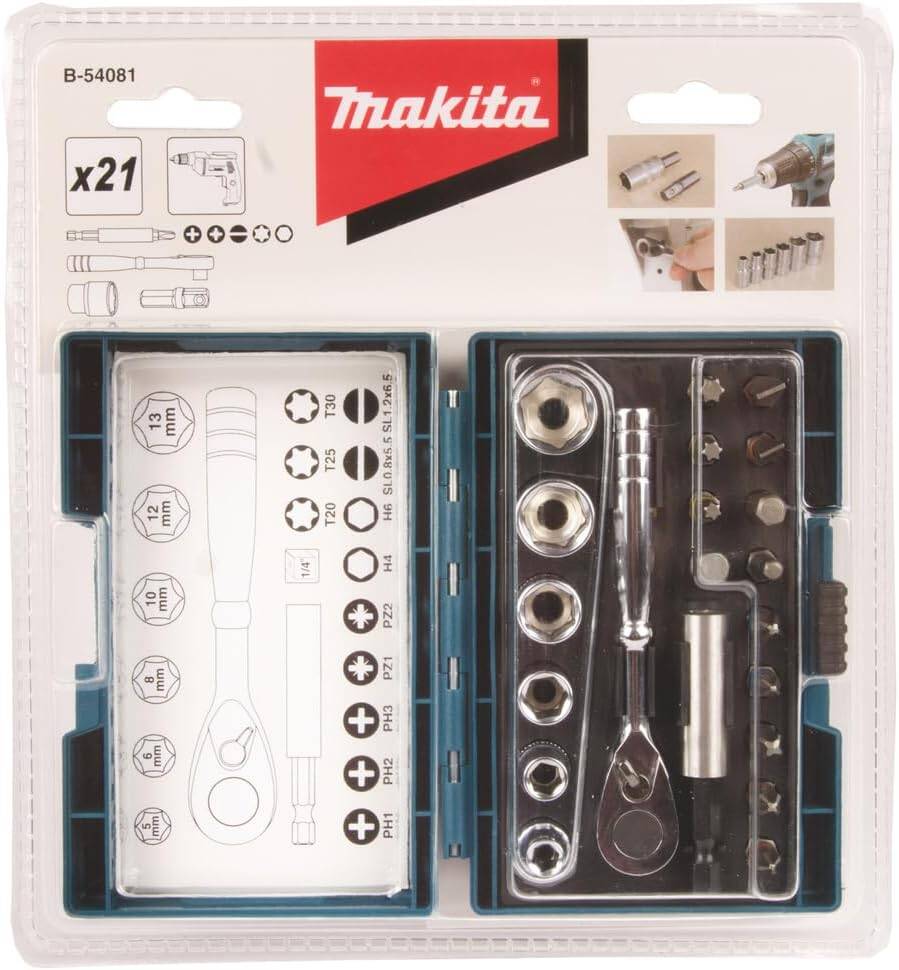 Makita Ratschen-Bit-Set » B-54081 « 21-tlg. inkl. Koffer