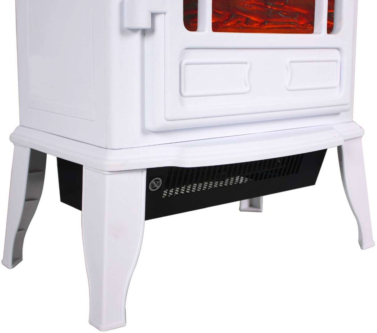 El Fuego® Elektrokamin » Como « Weiß, LED Beleuchtung & Gluteffekt