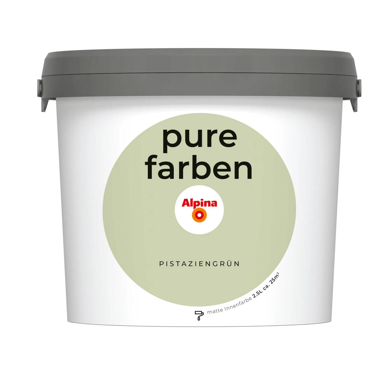 Alpina Pure Farben » Pistaziengrün « 2,5 l, Wand- und Deckenfarbe