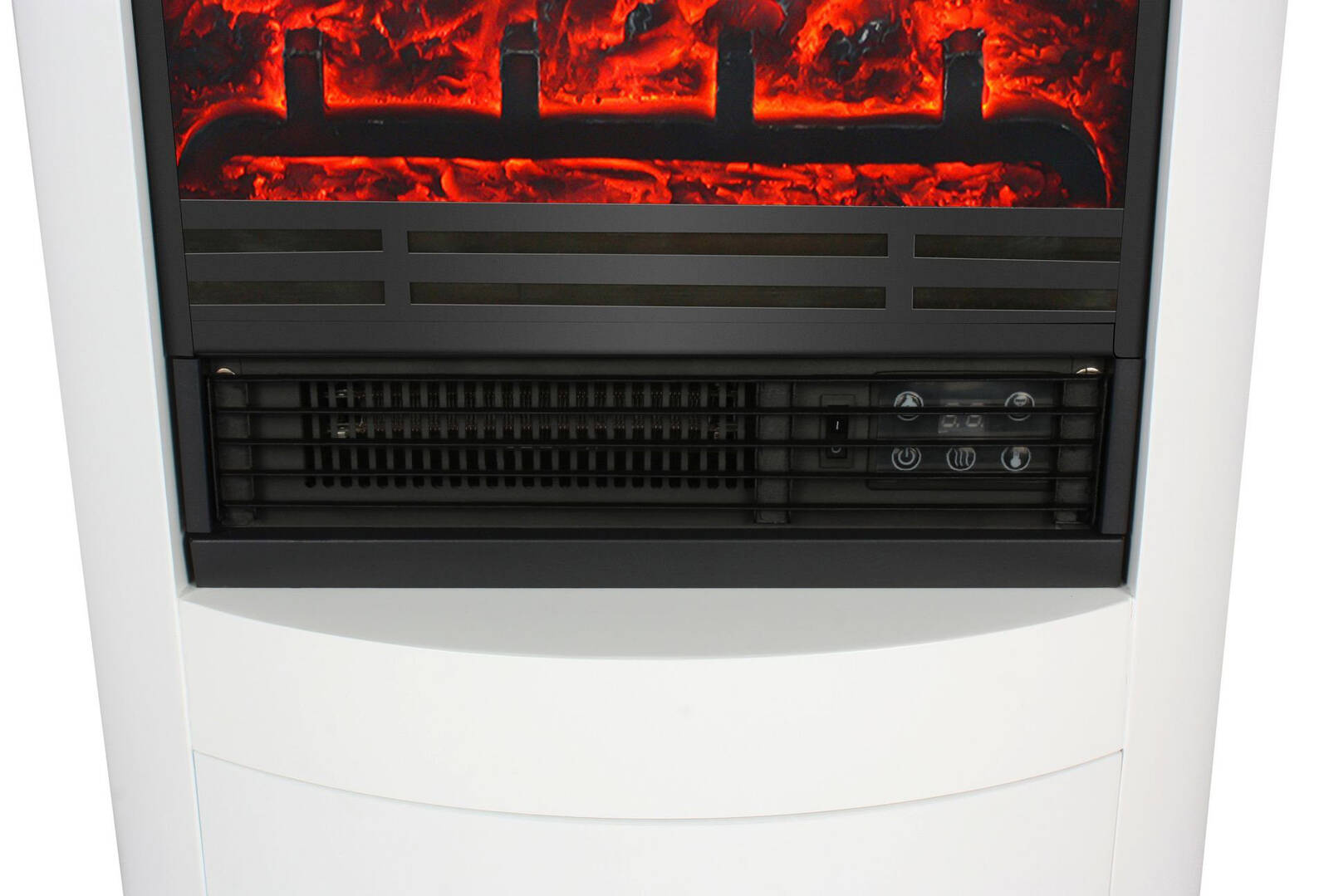 El Fuego Elektrokamin » Wien II « AY0718, weiß, dimmbar, Timerfunktion