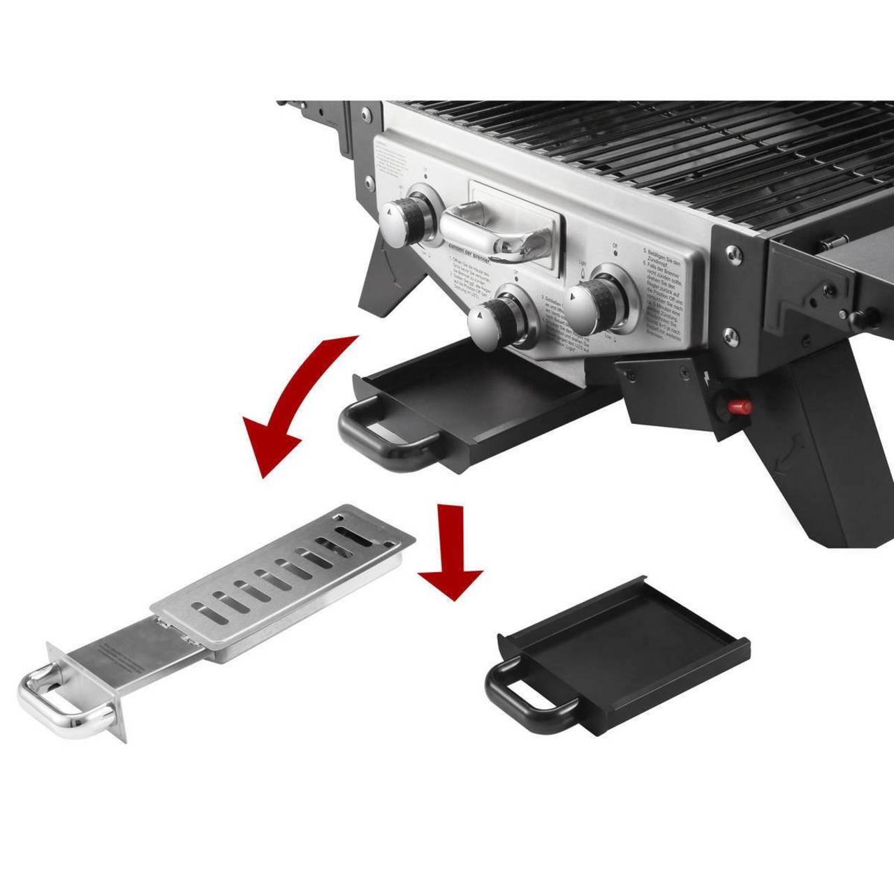 El Fuego® Gasgrill "Medison" schwarz, 2 Brenner, Tischgrill, BBQ, Grillen
