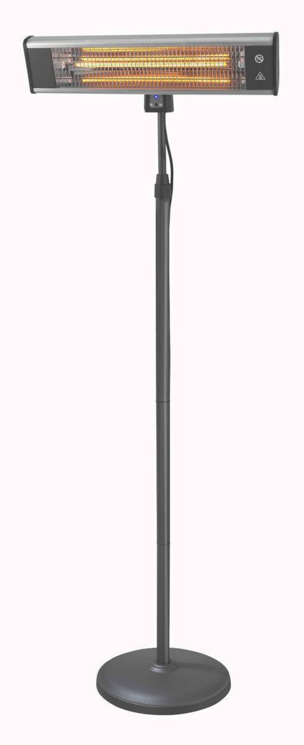 Eurom Balkonheizstrahler Terrassenstrahler Heiz-Strahler mit Ständer 1800 Watt