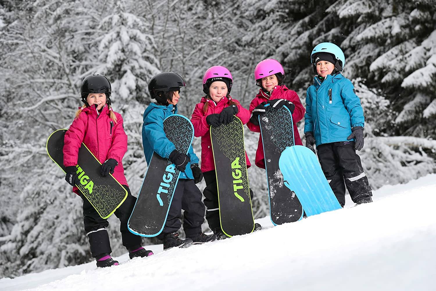 Stiga Snowboard » Snow Skate « Für Cruisen, Jumps & Rails - blau