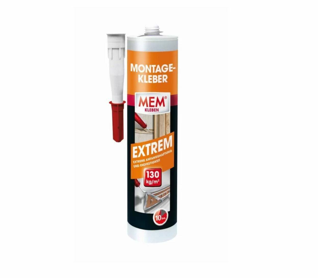 MEM Montage-Kleber » EXTREM « 380 g - Styropor, Stein, Fliesen, Holz