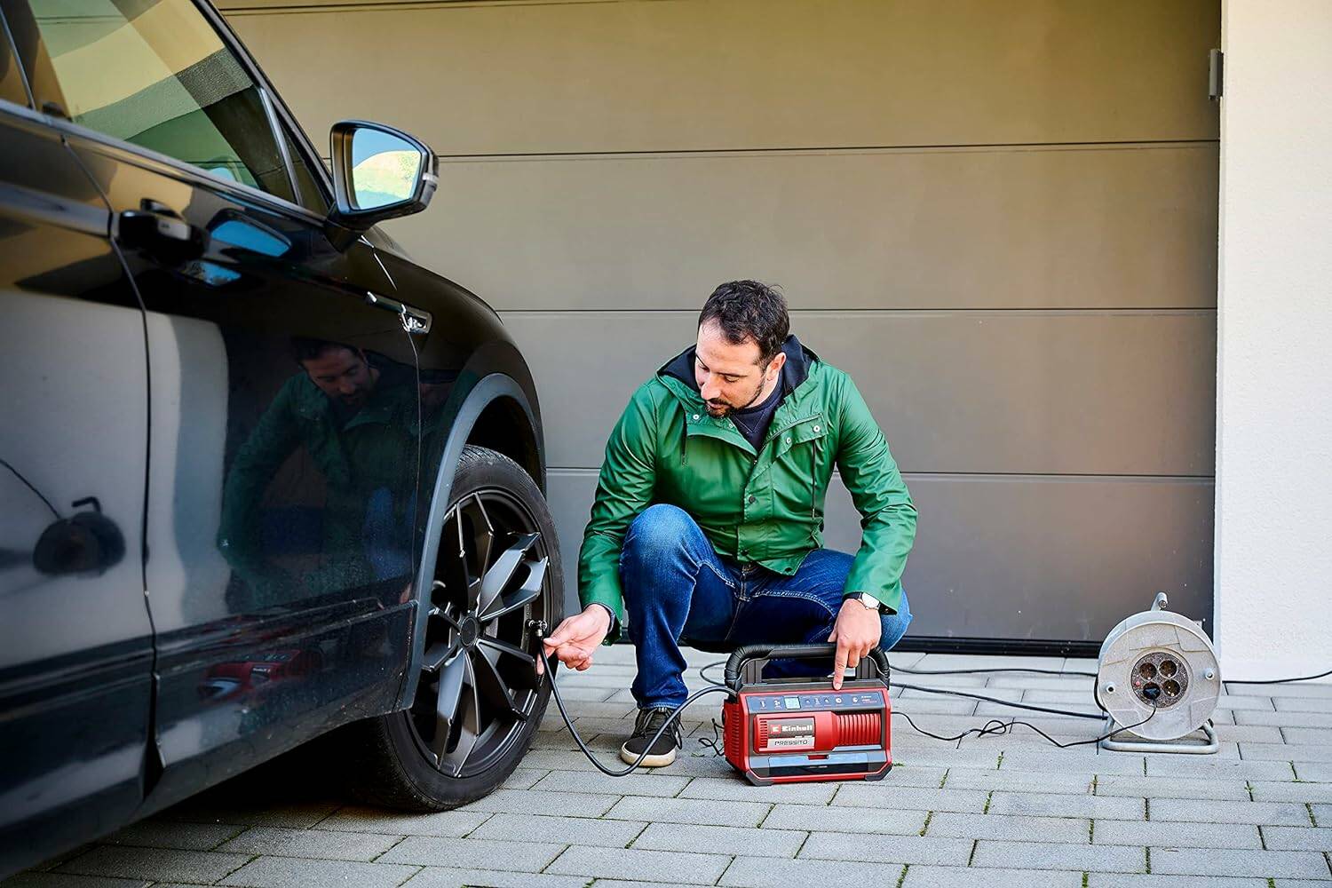 Einhell Kompressor » PRESSITO 18/25 Hybrid « Solo, 11 bar, LCD-Anzeige