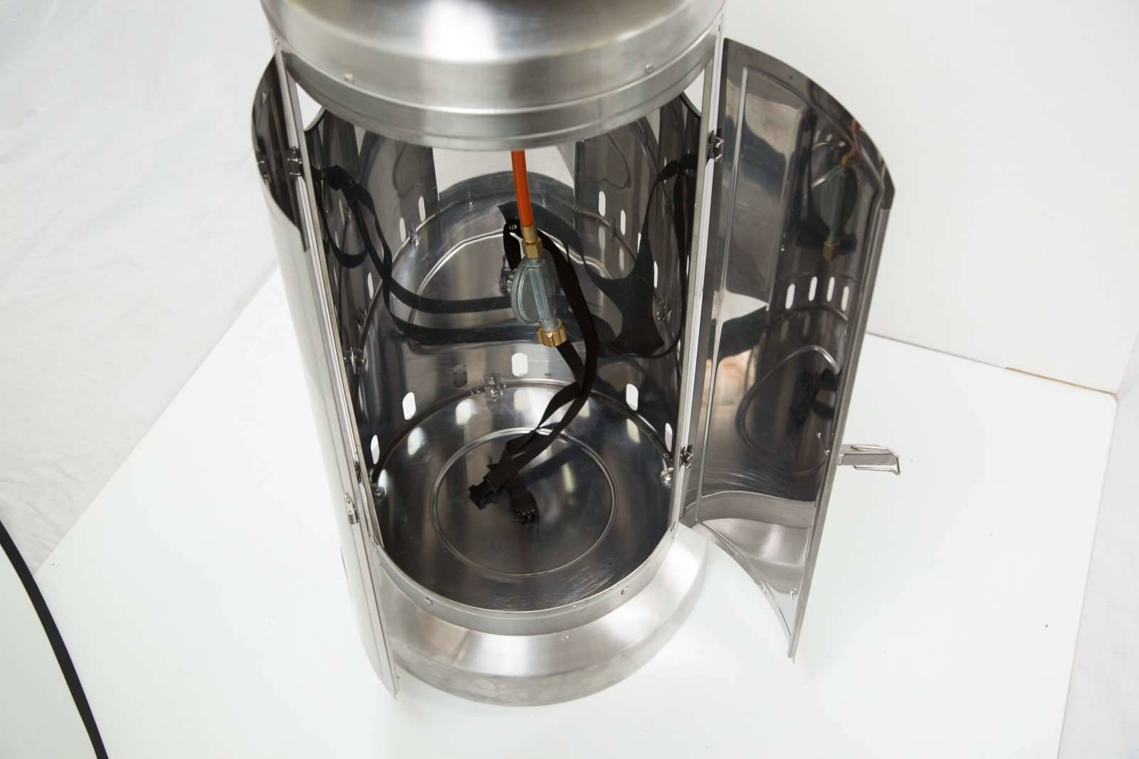 Activa Terrassenheizer Brolly High-End, 13 kW, Edelstahl, Heizpilz