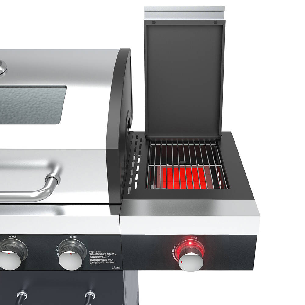 El Fuego Gasgrill » Kingston « 17,4 kW - LED-Regler & Seitenbrenner