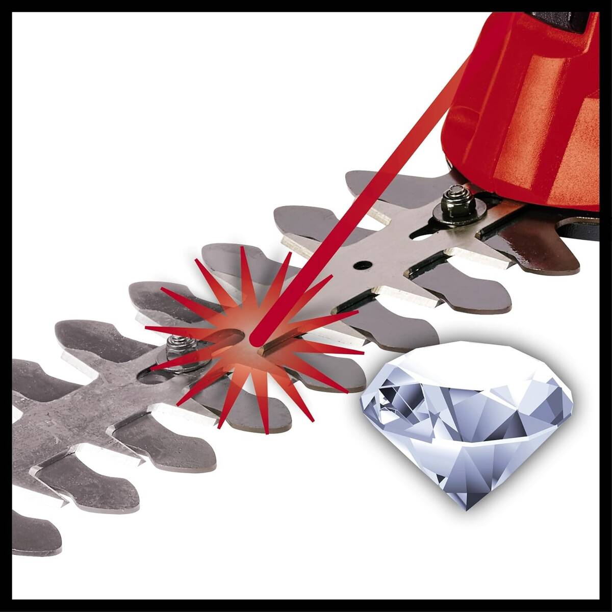 Einhell Akku-Gras- und Strauchschere » GC-CG 18 Li-Solo « 2-in-1 Tool