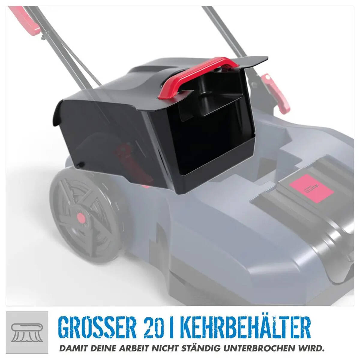 Güde Akku-Kehrmaschine » GKM 18-401-30 « 18 Volt, inkl. 4,0 Ah Akku