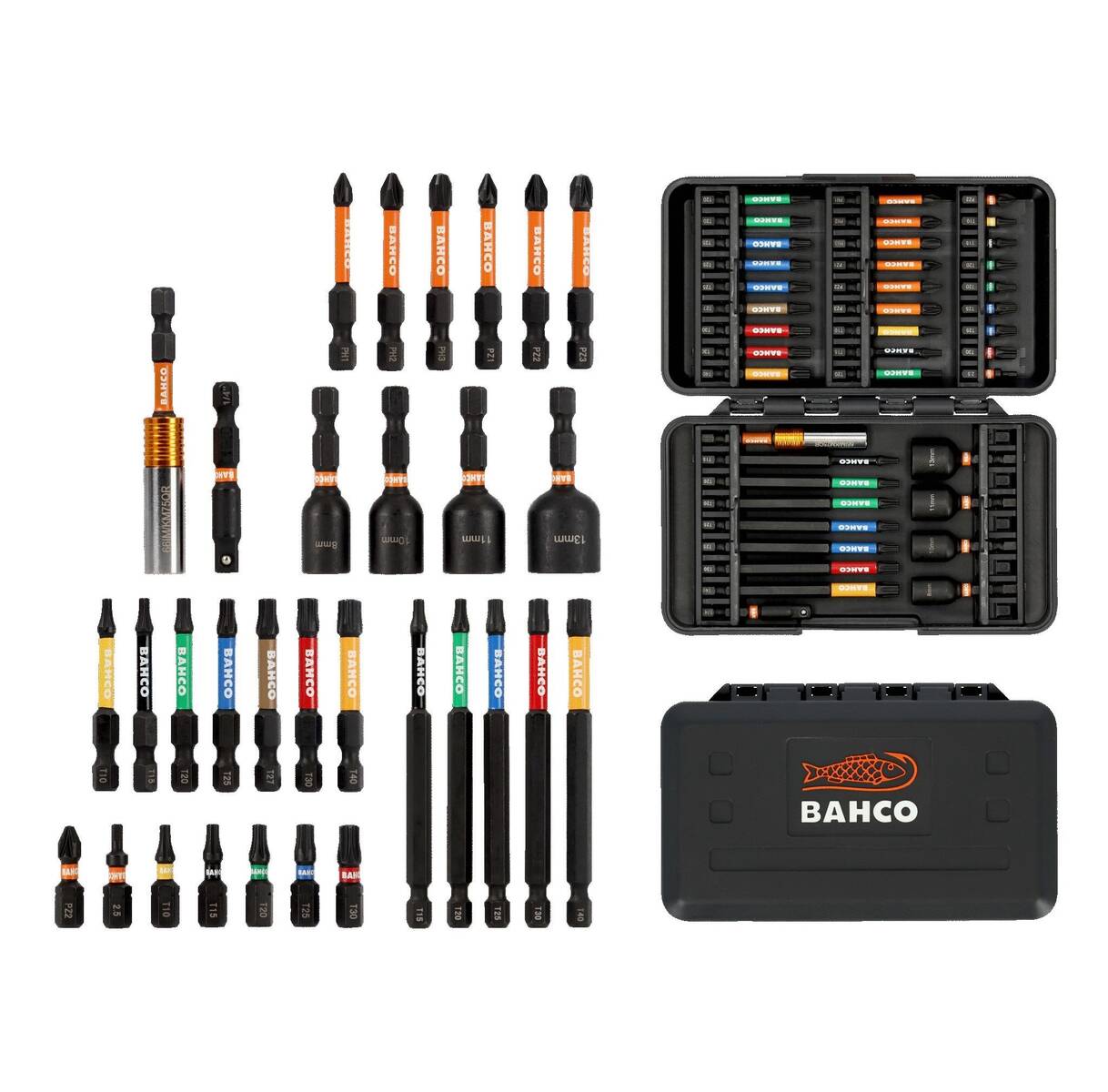 Bahco Zubehör 1/4 Zoll Impact Torsion Bit Set » 66IM/40C-1 « 40 Teile