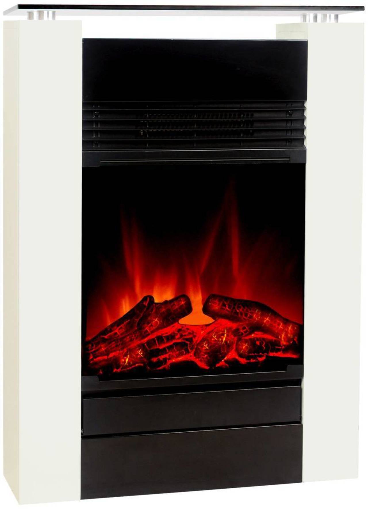 El Fuego Elektrokamin » Tessin « AY0626 - 2 Stufen, Weiß