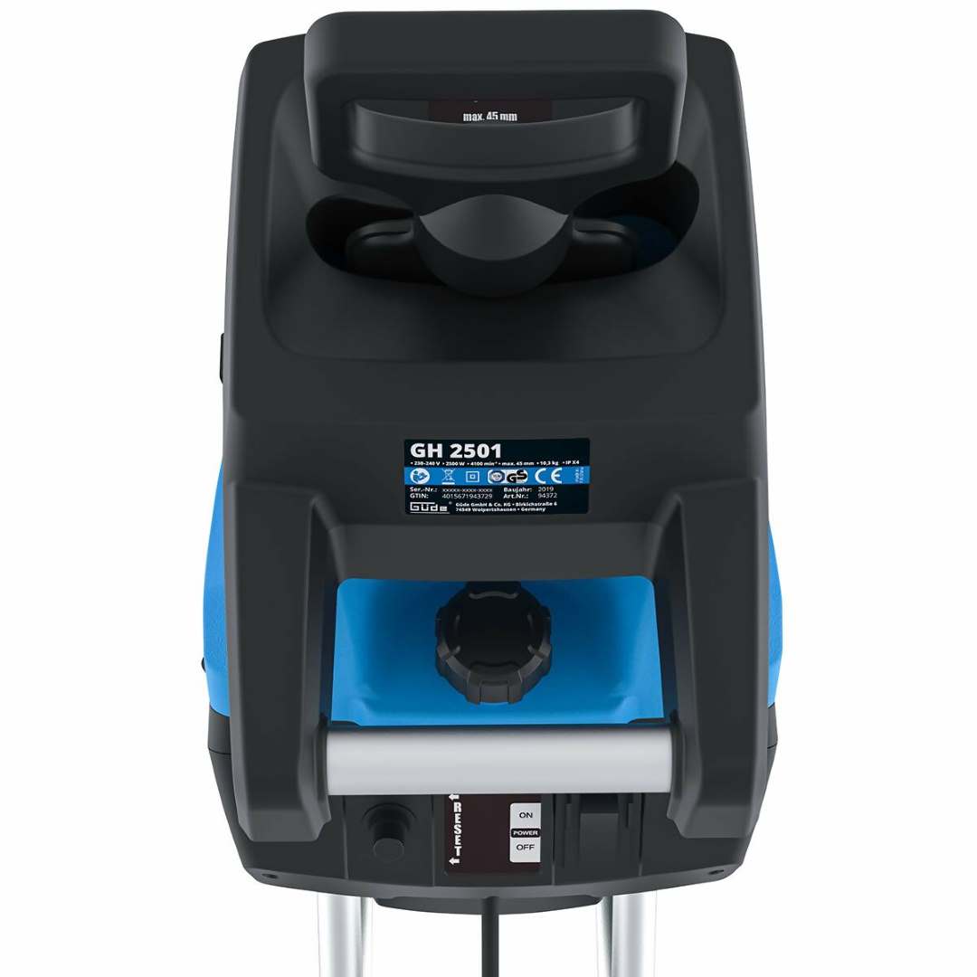 Güde Gartenhäcksler » GH 2501 « 2500 Watt, 45 L Fangbox, Spezialmesser