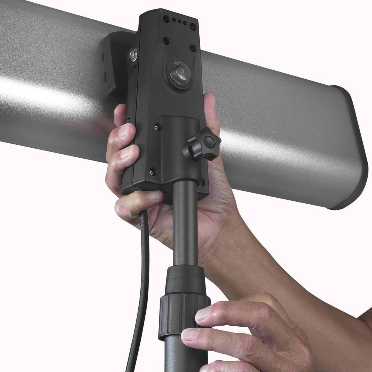 Eurom Balkonheizstrahler Terrassenstrahler Heiz-Strahler mit Ständer 1800 Watt