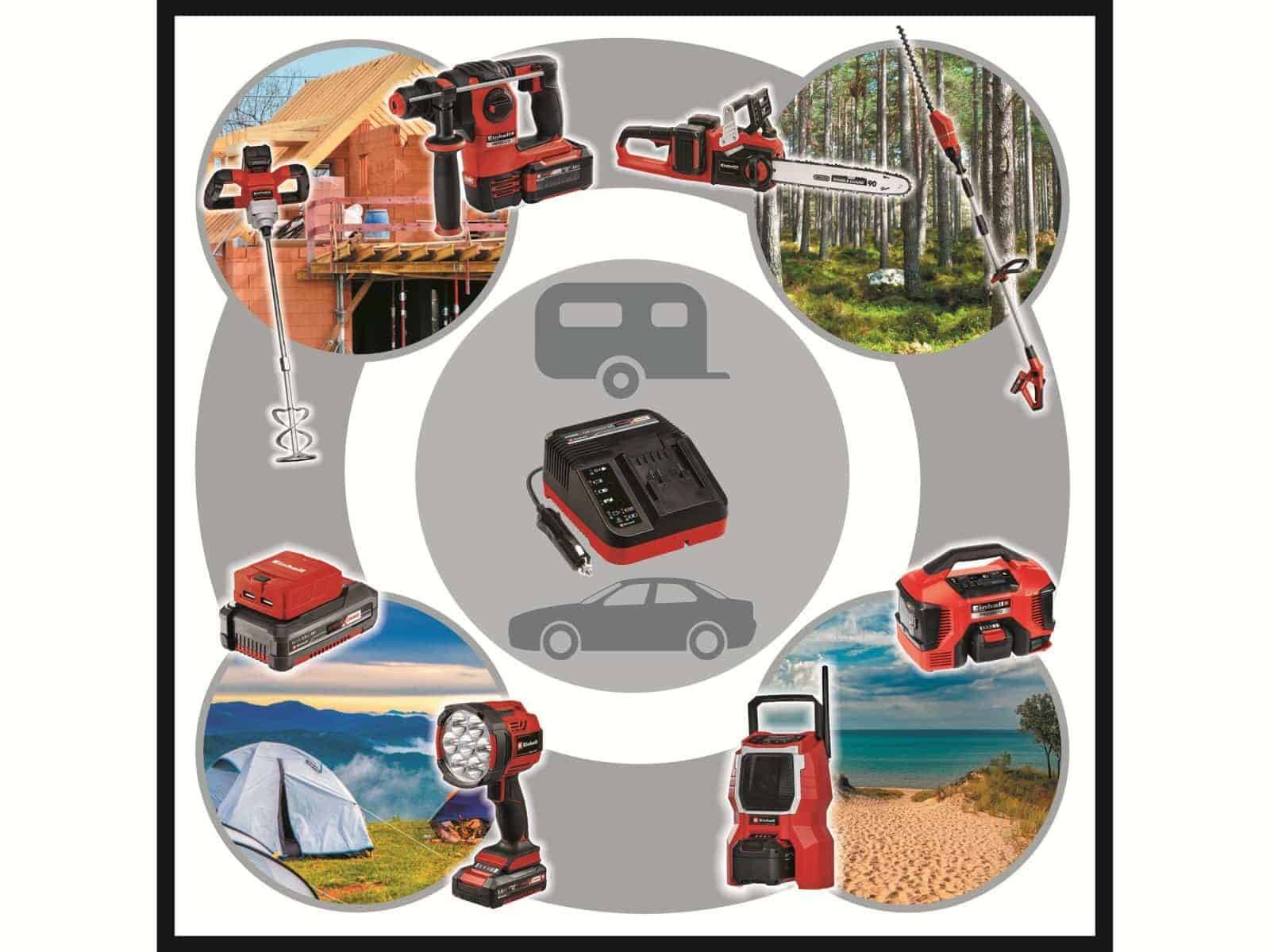 Einhell Ladegerät » Power X-Car Charger 3A « 18V inkl. Refresh-Modus