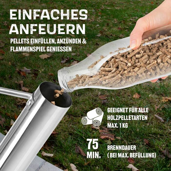 Landmann Pellet-Feuersäule » 15330 « Outdoor, 132 cm hoch