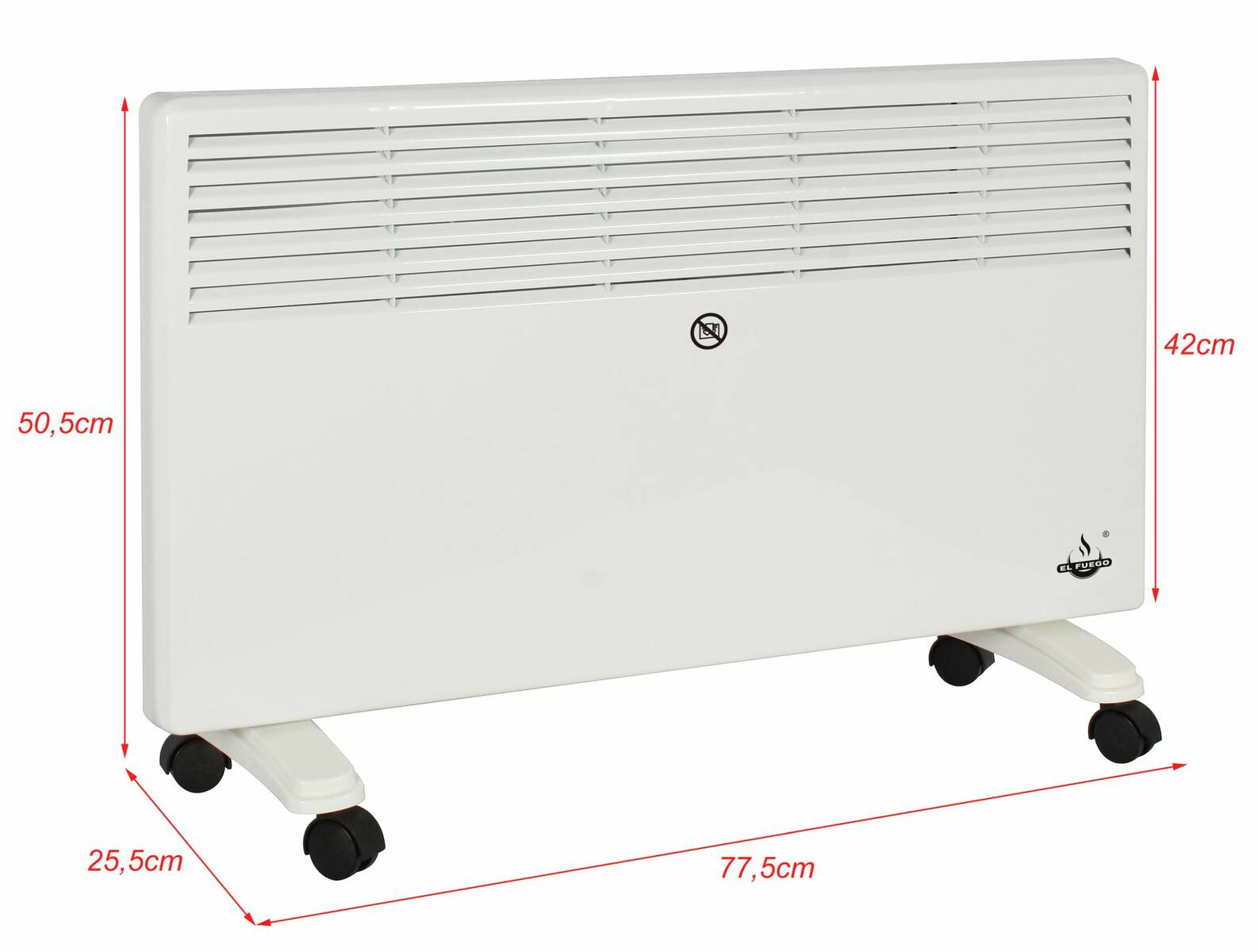 El Fuego mobiler Konvektor » AY4953 « 2000W 2 Heizstufen & Thermostat