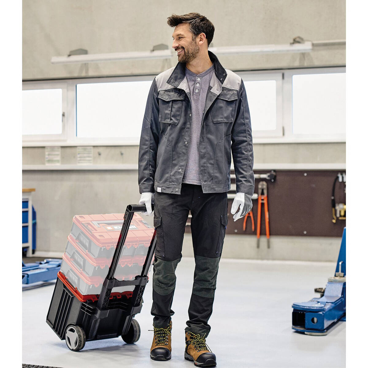 Einhell Transportkoffer » E-Case L mit Rollen « Maximal 120 kg