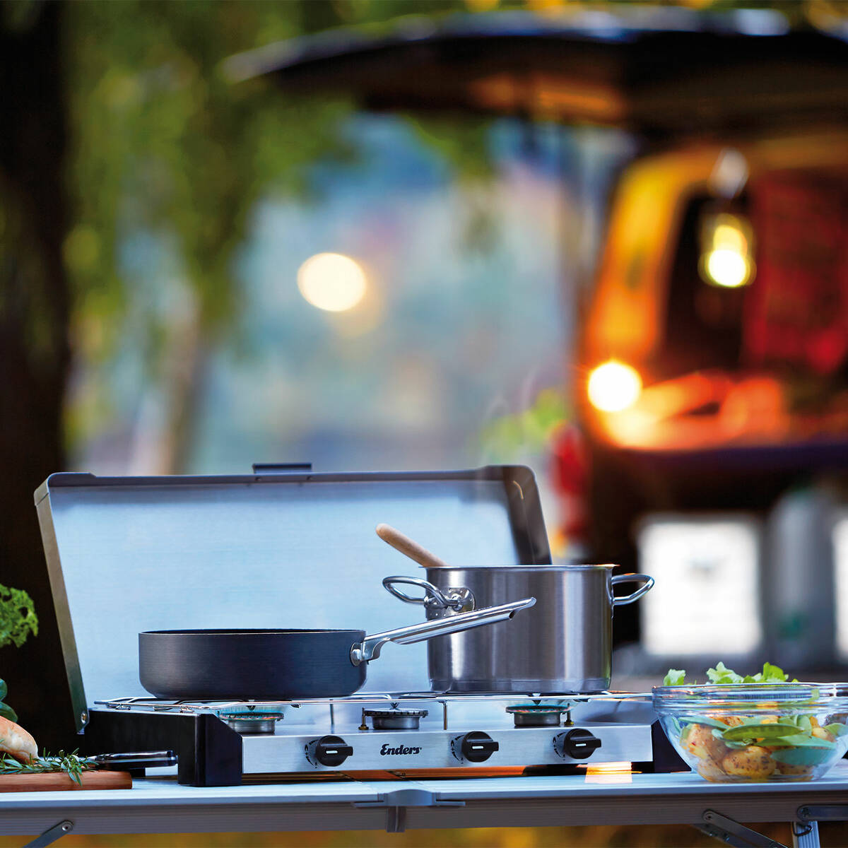 Enders Premium Gaskocher » Brisbane 3Z « dreiflammig mit Zündsicherung