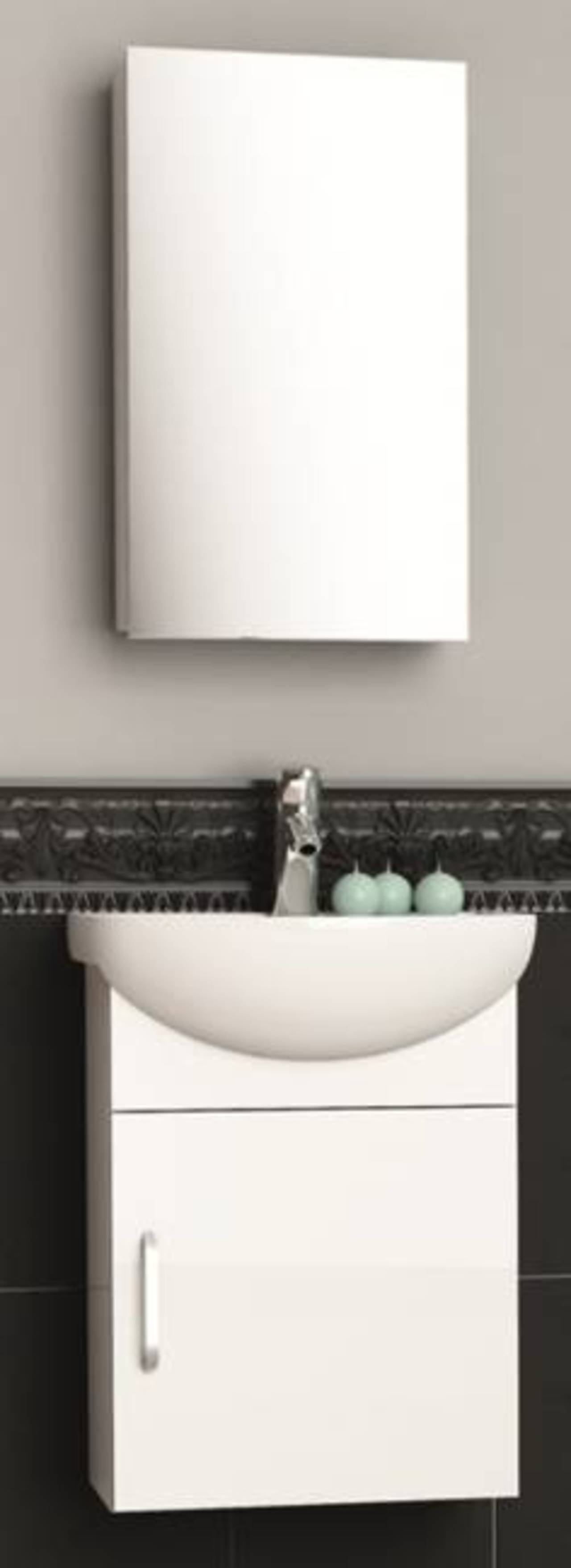 Aquaform Milano Badmöbel-Set, weiß 45 cm