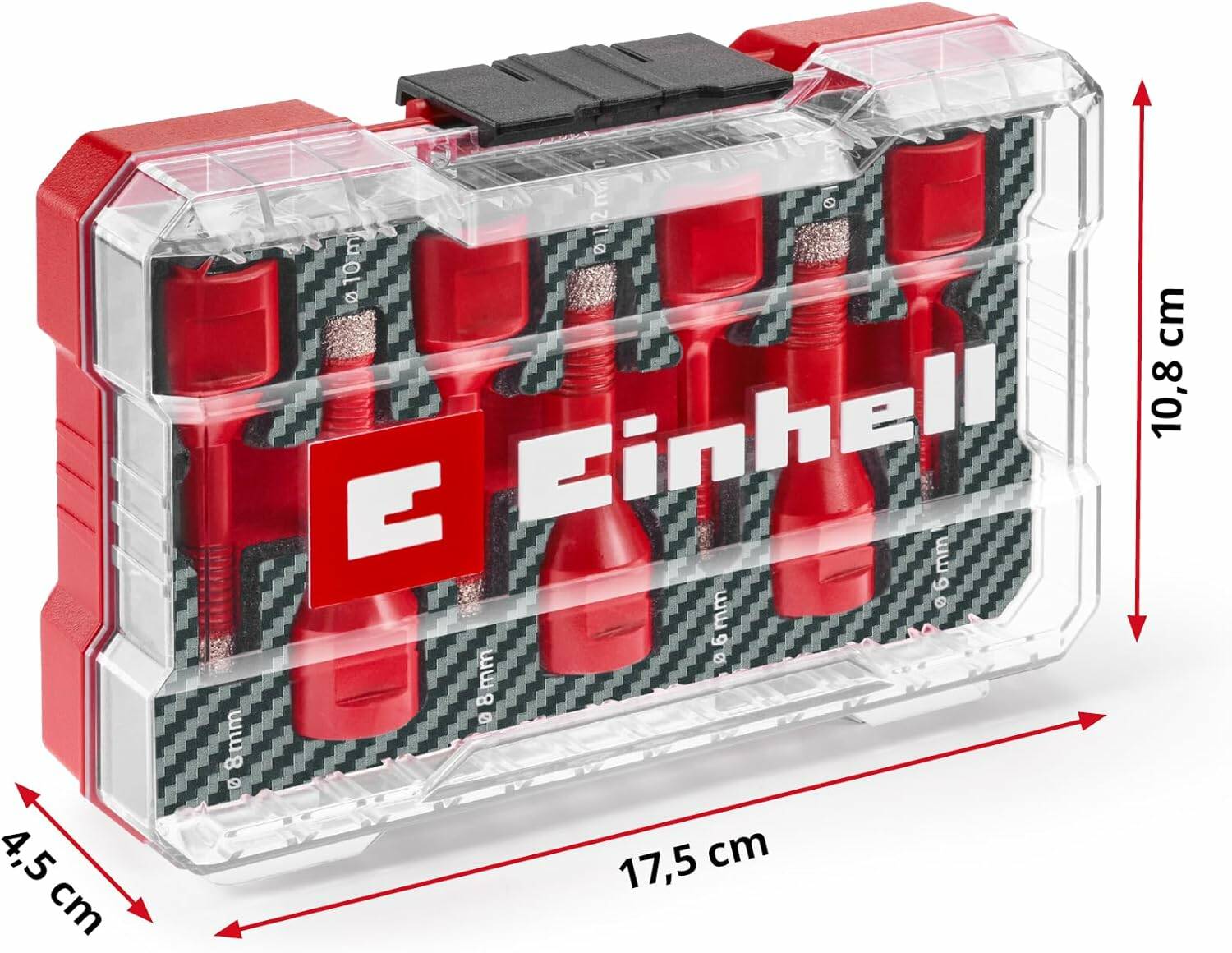Einhell M-Case » Fliesenbohrer-Set « 7 mm hoher Diamantbesatz, 7 tlg.