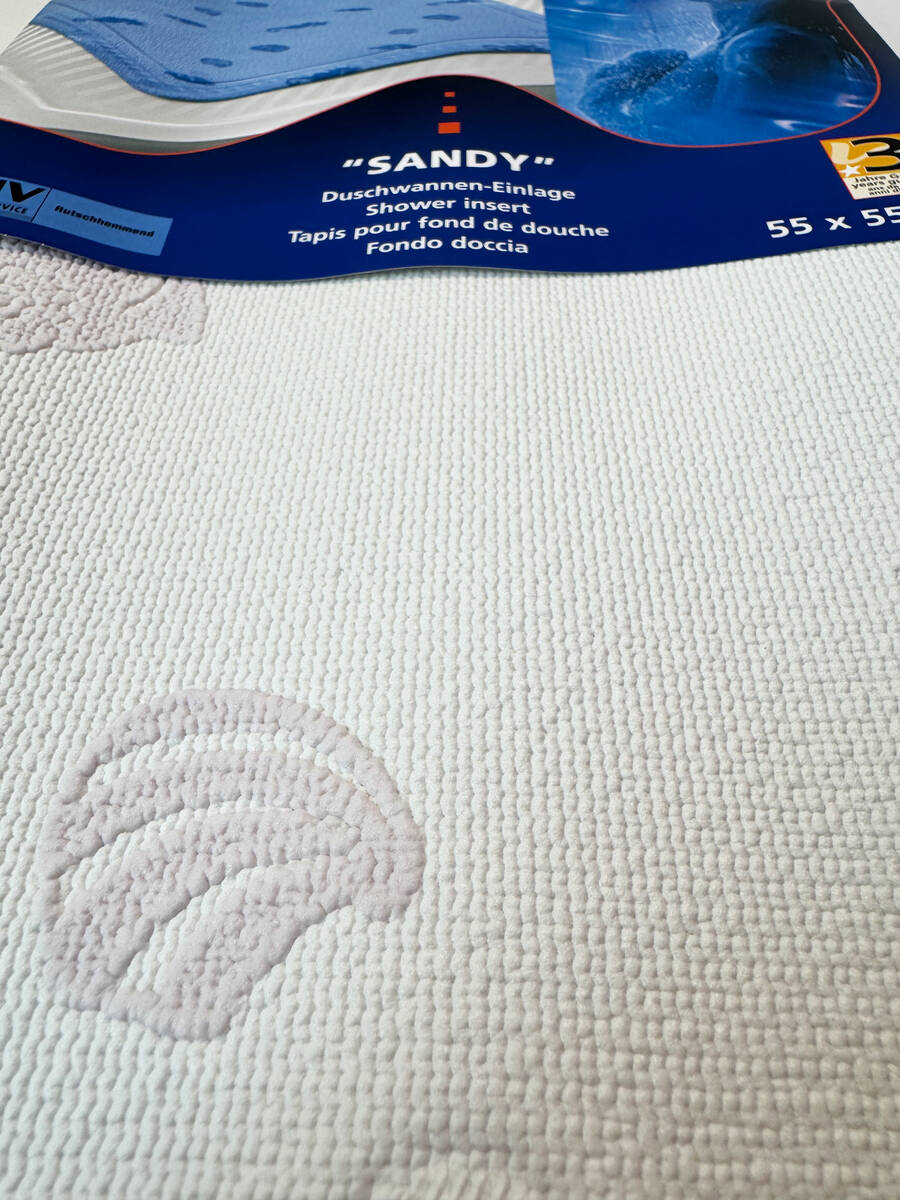 Wellwater Duschwannen-Einlage » Sandy « 55 x 55 cm